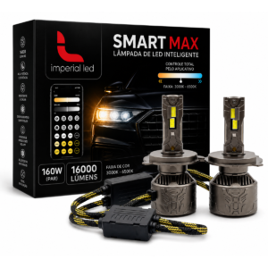 LAMPADA LED HB3/HB4 SMART MAX 16000 LUMMENS 160W BIVOLT