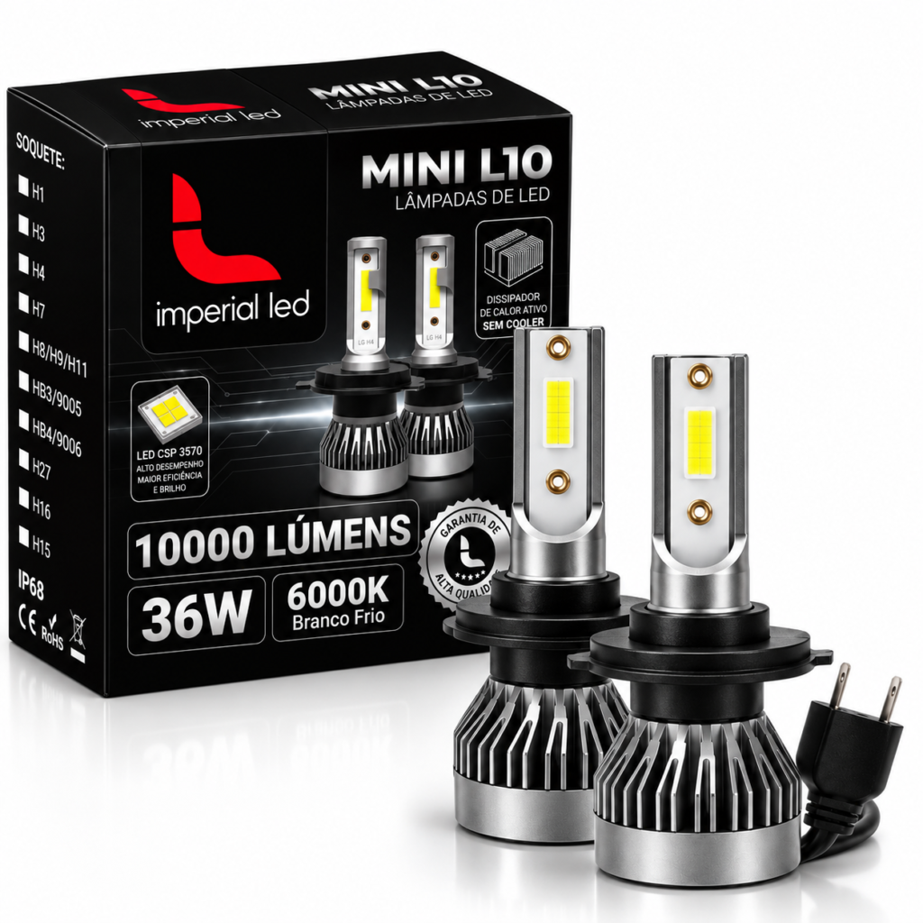 Lampada led 10000 lummens 36w 6000k 12v