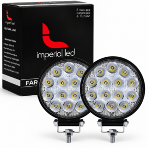 PAR FAROL LED FORTE 42W REDONDO BIVOLT