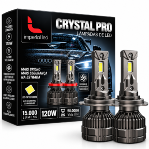 PAR LED H11 CRYSTAL PRO IMPERIAL LED 6500K 15000 LUMMENS 120W BIVOLT