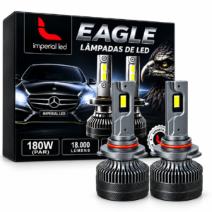 PAR LAMPADA H11 ULTRA LED MAX EAGLE IMPERIAL LED 18000 LUMMENS 180W 6500K H11 BIVOLT