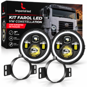 KIT FAROL LED ANGEL EYES PARA ADAPTAR NA SETA DO CONSTELLATION