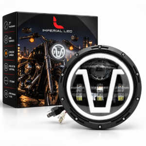 FAROL LED 7 POLEGADAS MOTO JEEP CAMINHÃO