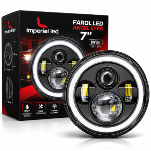 FAROL LED ANGEL EYES 7 POLEGADAS BIVOLT